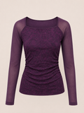 PURPLE SLEEVE TOP