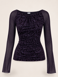 PURPLE SLEEVE TOP