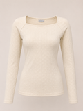 WHITE MESH SLEEVE TOP