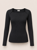 BLACK MESH SLEEVE TOP