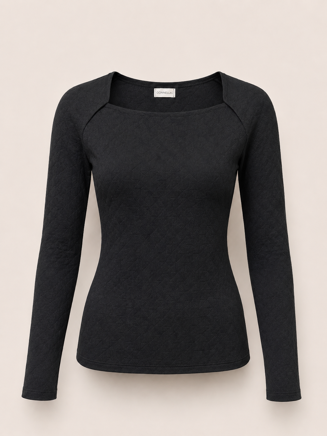 BLACK MESH SLEEVE TOP