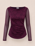 PURPLE SLEEVE TOP